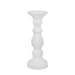 Sagebrook Home 13722-03 12.25" Dimpled White Candle Holder