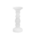 Sagebrook Home 13722-04 9.75" Dimpled White Candle Holder