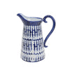 Sagebrook Home Blue/White Glaze Pitcher 11``