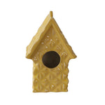 Sagebrook Home 10`` Textured Decorative Bird House, Yellow
