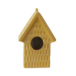 Sagebrook Home 10`` Hammered Decorative Bird House, Yellow