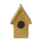 Sagebrook Home 10`` Ceramic Abstract Decorative Bird House, Yellow
