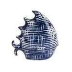 Sagebrook Home Dark Blue/White Ceramic Fish 9.5``