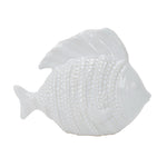Sagebrook Home White Ceramic Fish 8``