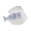Sagebrook Home Ceramic 9.5`` Fish Blue/White