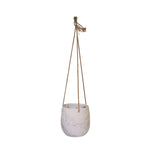 Sagebrook Home 13742-01 6.5" Hanging Gray Marble Planter
