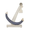 Sagebrook Home 13797 14.75" Wooden Anchor On Base, Multi