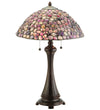 Meyda Lighting 138125 25"H Agata Purple Table Lamp