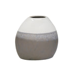 Sagebrook Home Ceramic 9.25" Vase, Multi Gray