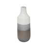 Sagebrook Home Ceramic 14.5" Vase, Multi Gray