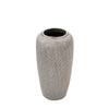 Sagebrook Home Ceramic 12.25" Vase, Silver