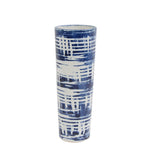 Sagebrook Home Ceramic Vase 12``H, White/ Blue