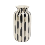 Sagebrook Home Ceramic Vase 10``H, Black/White