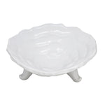 Sagebrook Home Ceramic Footed Bowl 10``, White