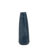 Sagebrook Home Hammered Ceramic Vase, 14``H, Blue