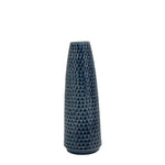 Sagebrook Home Hammered Ceramic Vase, 14``H, Blue