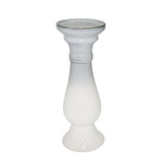 Sagebrook Home Ceramic 11.75`` Candle Holder,Blue/White