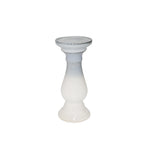 Sagebrook Home 13900-10 9.75" Ceramic Candle Holder, Blue/White