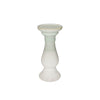 Sagebrook Home 13900-15 9.75" Ceramic Candle Holder, Green/White