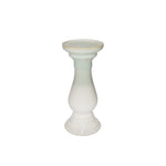 Sagebrook Home 13900-15 9.75" Ceramic Candle Holder, Green/White