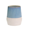 Sagebrook Home Ceramic 9`` Vase, Blue/Ivory