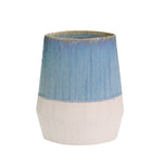 Sagebrook Home Ceramic 9`` Vase, Blue/Ivory