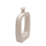Sagebrook Home 14`` Vase W/Cutout, White