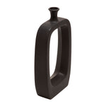 Sagebrook Home 18" Vase W/Cutout, Black