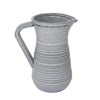 Sagebrook Home Ceramic 10' Decorative Pitcher, Gray