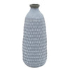 Sagebrook Home 13922-04 16" Ceramic Organic Dimpled Vase, Blue