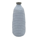 Sagebrook Home 13922-04 16" Ceramic Organic Dimpled Vase, Blue