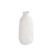 Sagebrook Home 13922-08 9" Ceramic Dimpled Vase, White