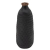 Sagebrook Home 16" Dimpled Vase, Black