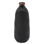 Sagebrook Home 16" Dimpled Vase, Black