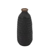Sagebrook Home 12`` Dimpled Vase, Black
