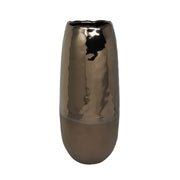 Sagebrook Home Ceramic Vase 16``, 2 Tone Bronze