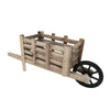 Sagebrook Home Wooden Decorative Wheel Barrow, Brown