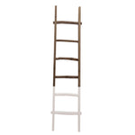 Sagebrook Home 13933-03 76" Wooden, Decorative Ladder, 2-Tone White