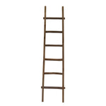 Sagebrook Home 13933 76" Wooden Decorative  Ladder, Brown