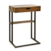 Sagebrook Home Ec, Wood/Metal 27`` C Table W/ Tray & Usb Port