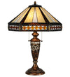 Meyda Lighting 139416 26.5"H Diamond Band Mission Table Lamp