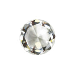 Sagebrook Home Glass Diamond Decor, 3``, Clear