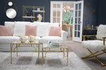 Sagebrook Home Glass Diamond Decor Clear