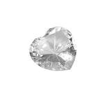 Sagebrook Home Glass Heart Diamond, Clear, 4"