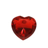 Sagebrook Home Glass Heart Diamond, Red, 4``
