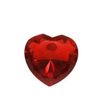 Sagebrook Home Glass Heart Diamond, Red, 4``