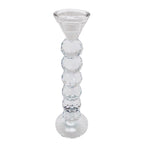 Sagebrook Home 13949-01 10.25" Glass Candle Holder, Clear
