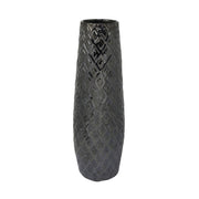 Sagebrook Home Ceramic 17``H  Weave Vase, Gray