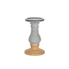 Sagebrook Home Ceramic 8`` Candle Holder , Blue