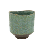 Sagebrook Home Ec,Set of 2 Ceramic Planters 8``/7`` ,Sage Green